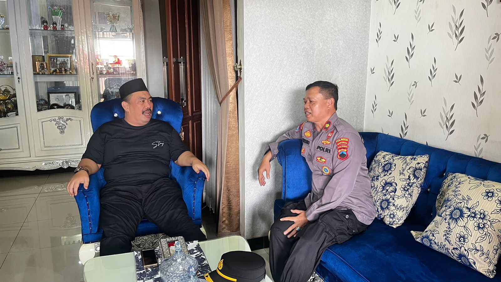 Silaturahmi Kamtibmas, Kasat Binmas Polresta Banyumas Sambangi Tokoh Sokaraja