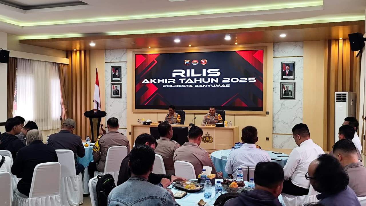 Sepanjang 2025, Polresta Banyumas Berhasil Tekan Kejahatan hingga 26 Persen