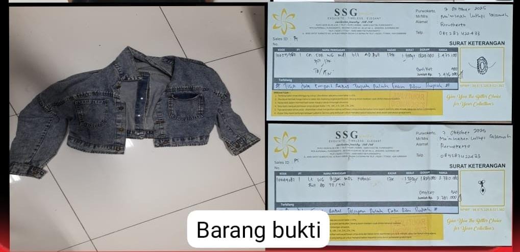 Polresta Banyumas Ungkap Kasus Pencurian oleh ART, Kapolresta Ingatkan Warga Selektif dalam Rekrut Pekerja