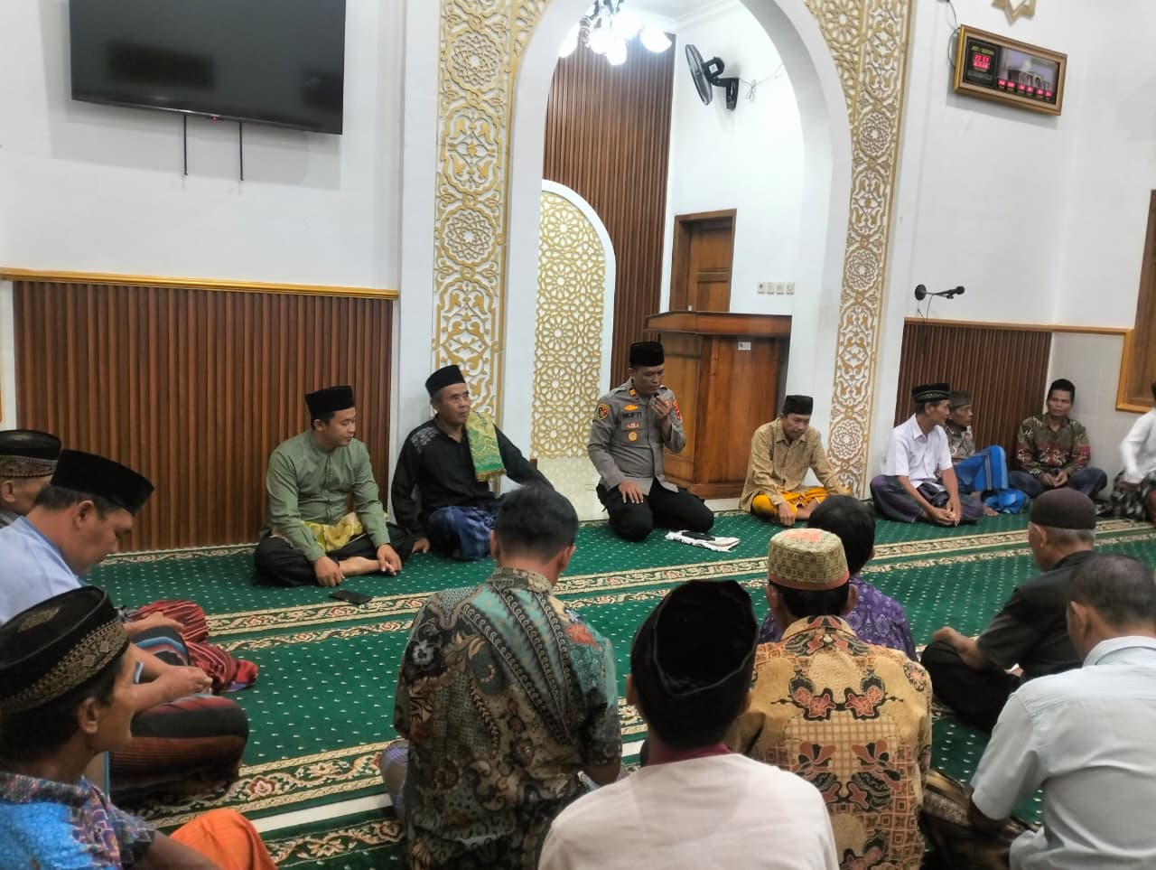 Lewat Tarling, Polsek Wangon Polresta Banyumas Ingatkan Warga Waspada Kriminalitas