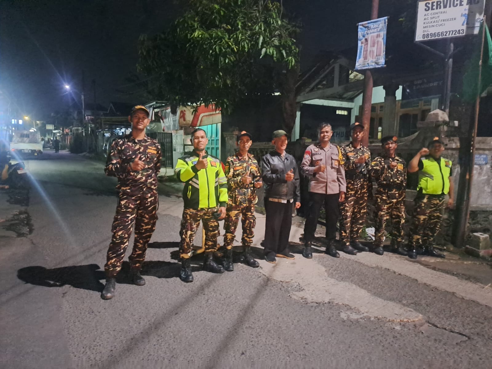 Polsek Purwokerto Timur Polresta Banyumas Pastikan Kelancaran Pengajian dan Sholawat Warga