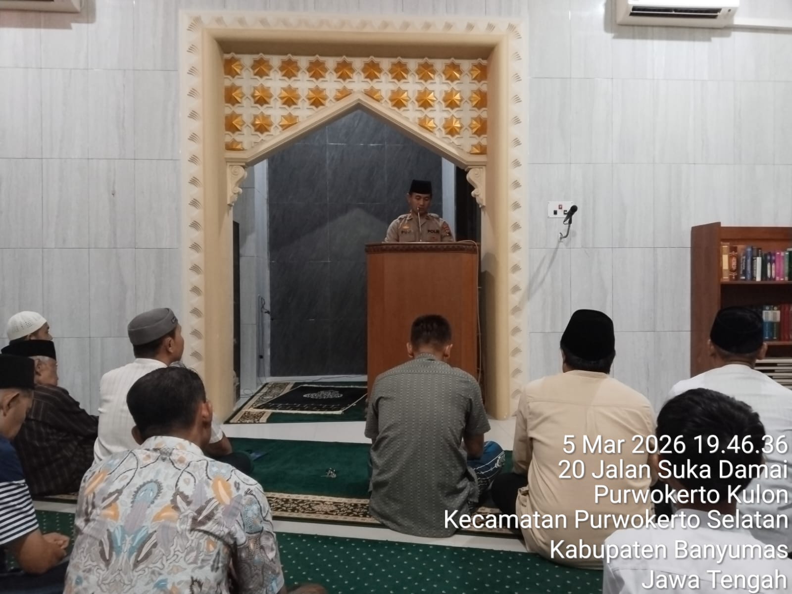 Lewat Safari Ramadhan, Polsek Purwokerto Selatan Banyumas Imbau Warga Jaga Kondusivitas